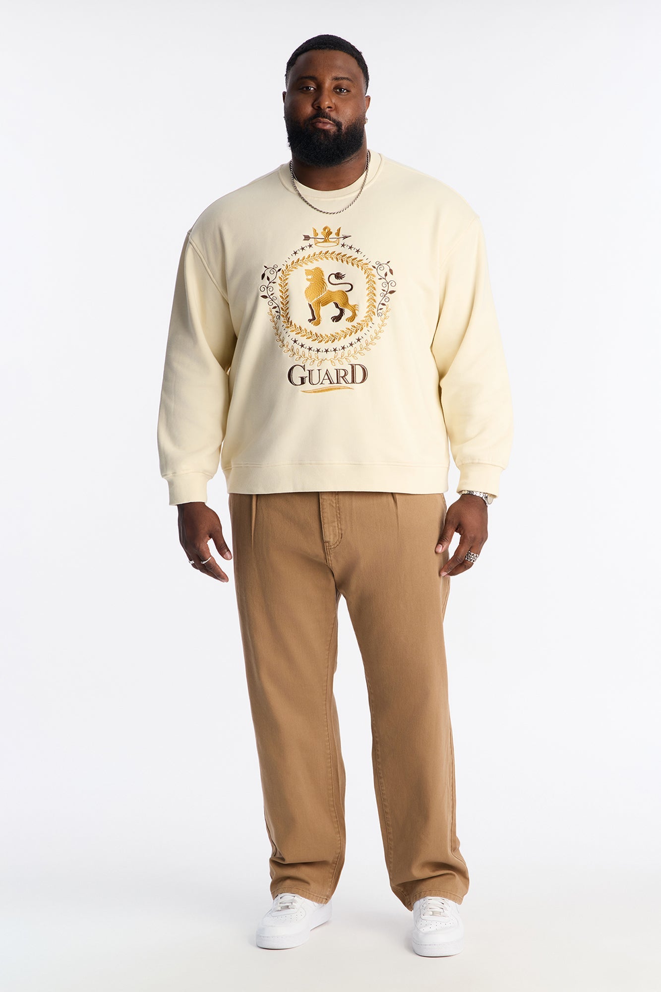 Straight Be Pleated Jean - Khaki