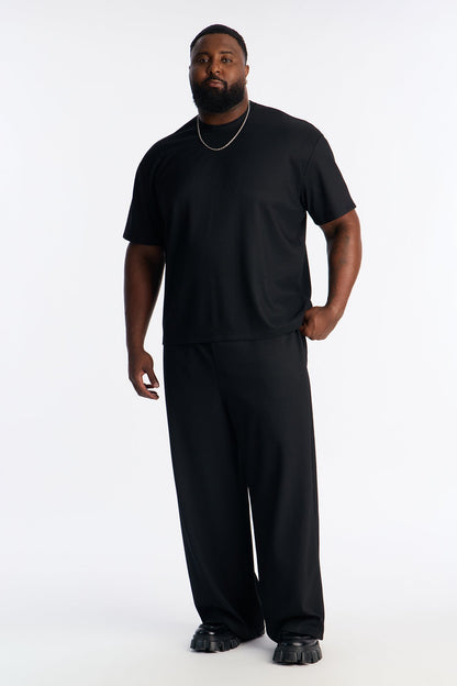 Show Up Relaxed Crewneck Tee - Black