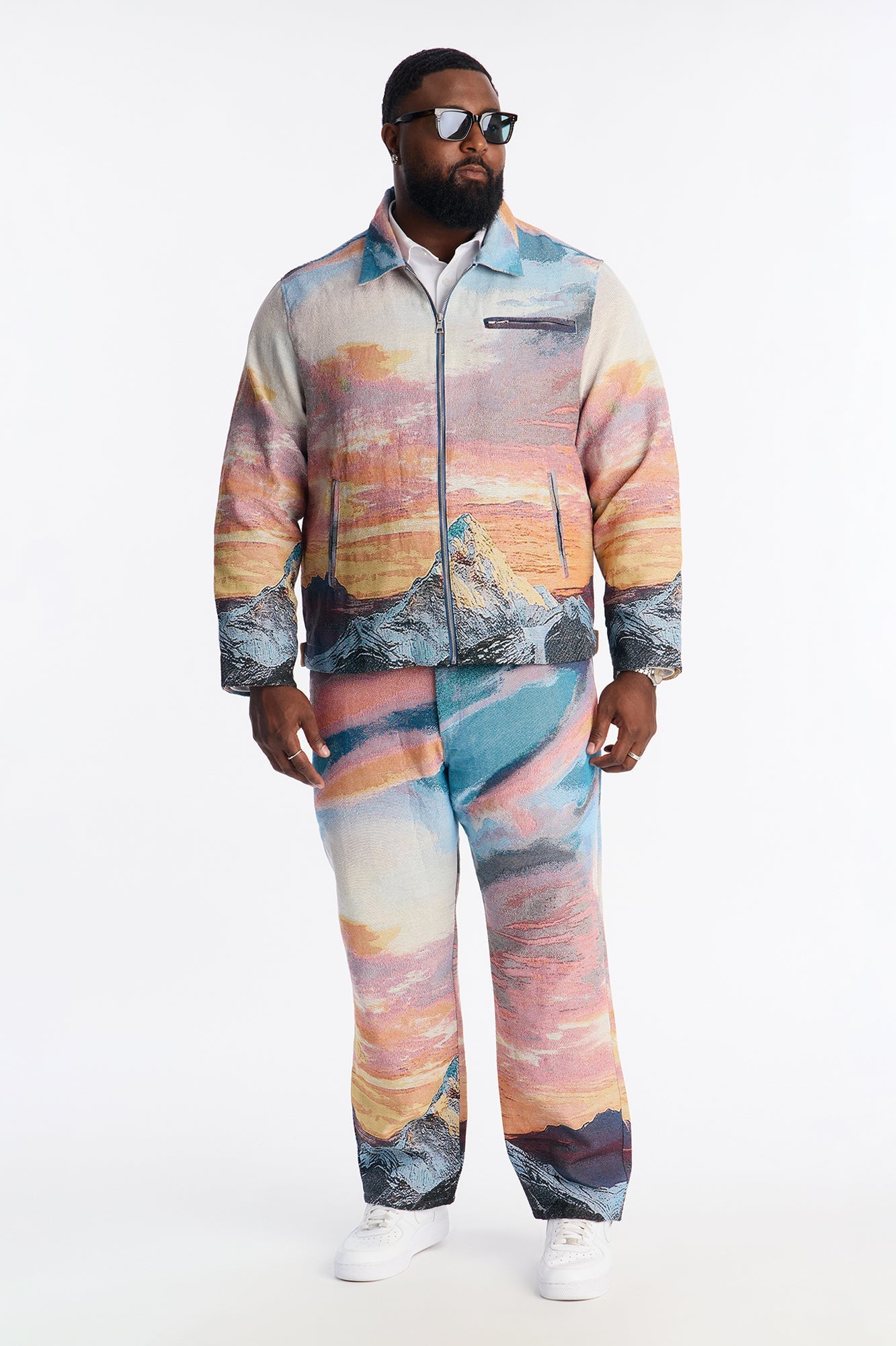 Peak Era Tapestry Work Jacket - Orange