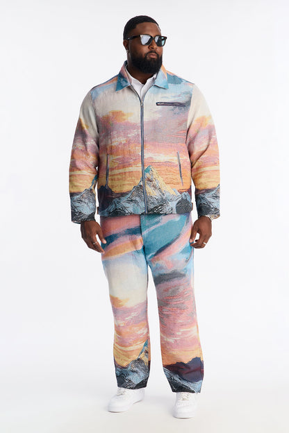 Peak Era Tapestry Work Jacket - Orange