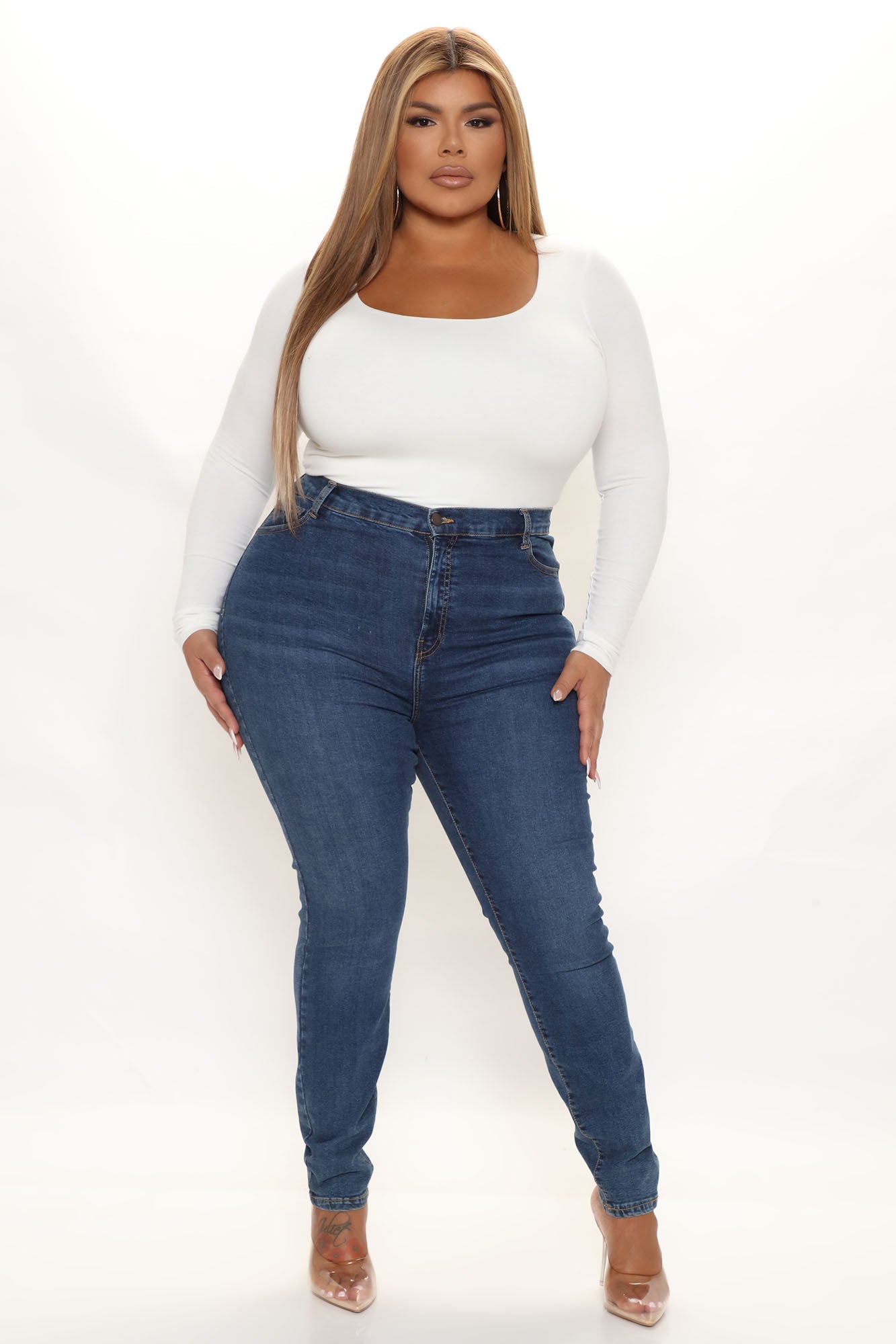 Yasmeen Square Neck Top - Off White