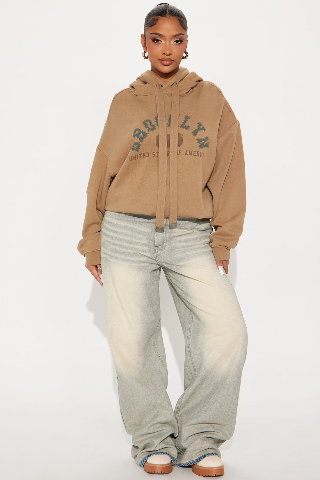 Weekends In Brooklyn Hoodie - Mocha