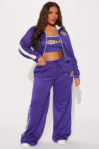 Lakers Halftime Wide Leg Pant - Purple