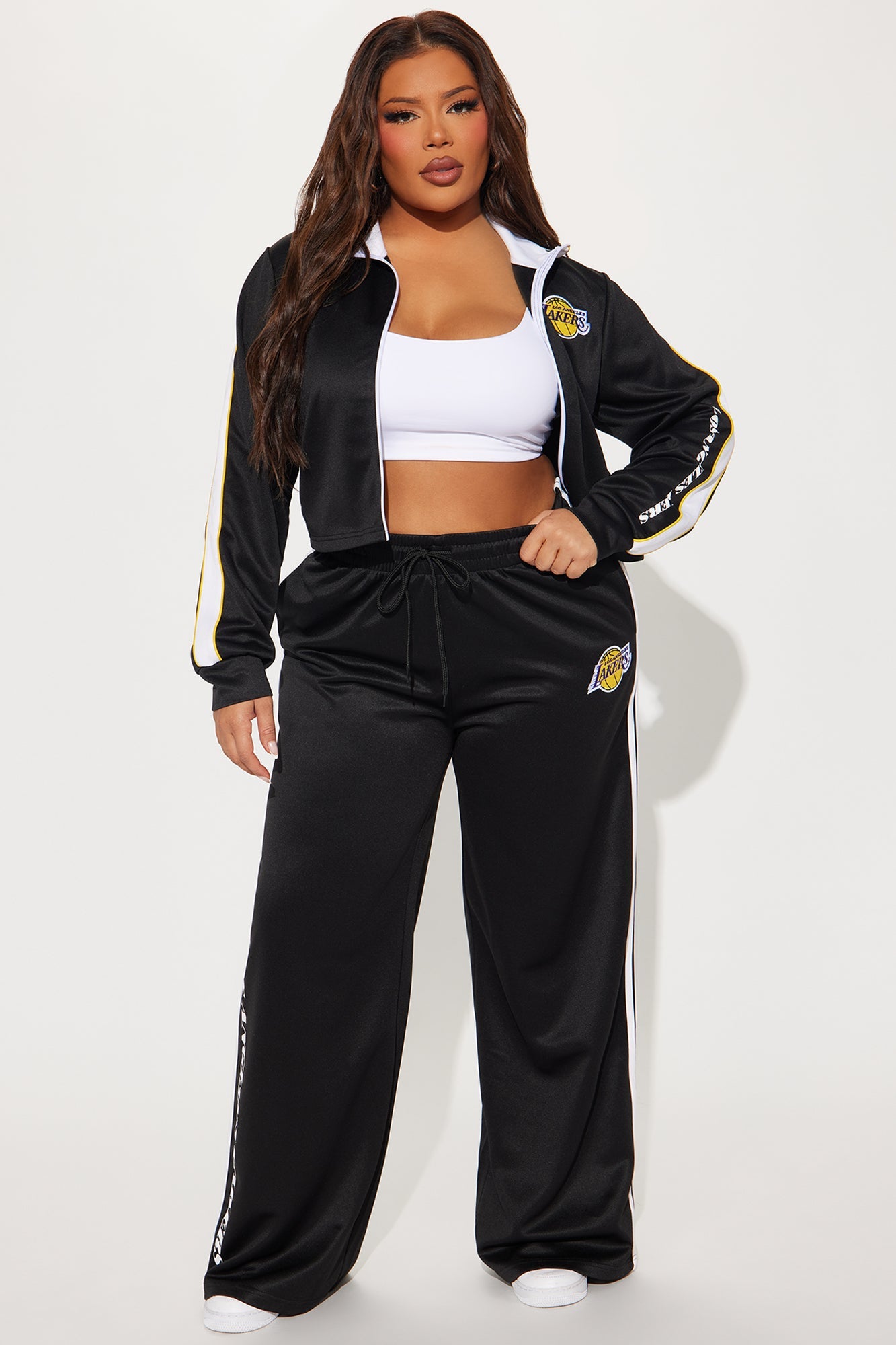 Lakers Halftime Wide Leg Pant - Black
