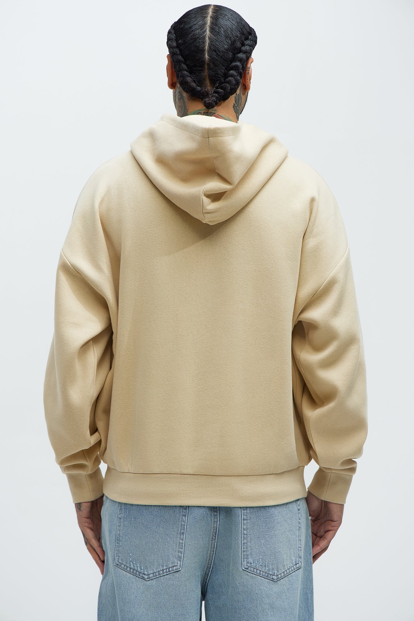Tyson Fire &amp; Desire Oversized Hoodie - Cream