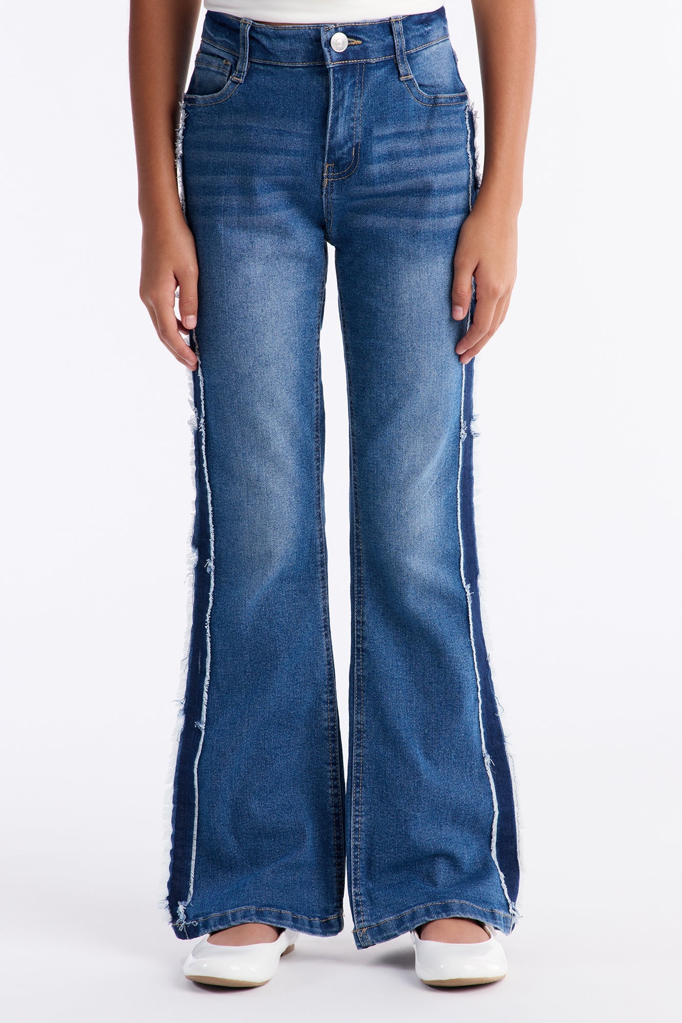 Mini Stories To Tell Flare Jeans - Medium Wash