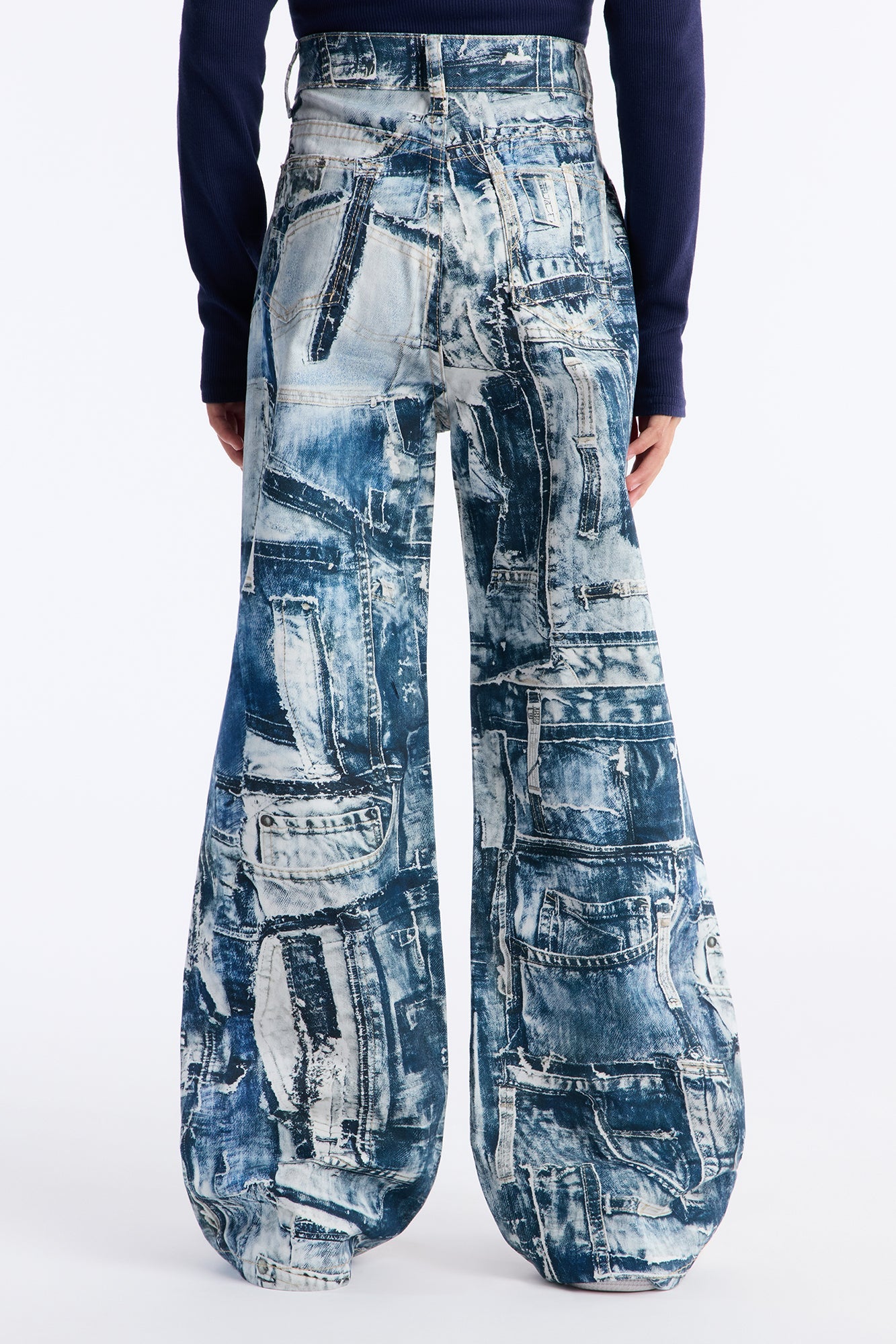 Mini My Next Move Wide Leg Jeans - Medium Wash