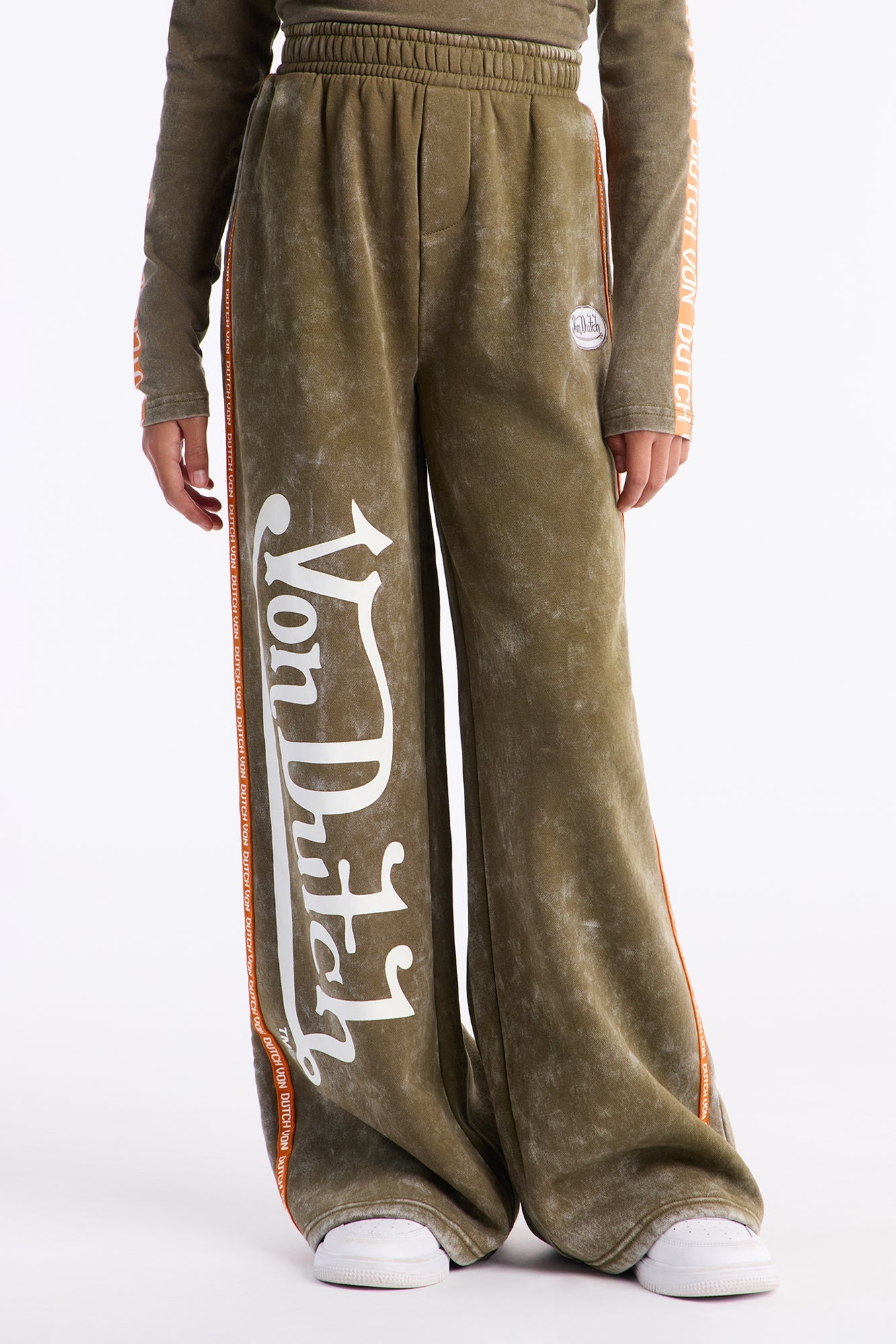 Mini Von Dutch Washed Pants - Olive
