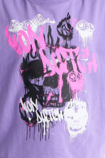 Mini Von Dutch Skull Vision Tee - Purple