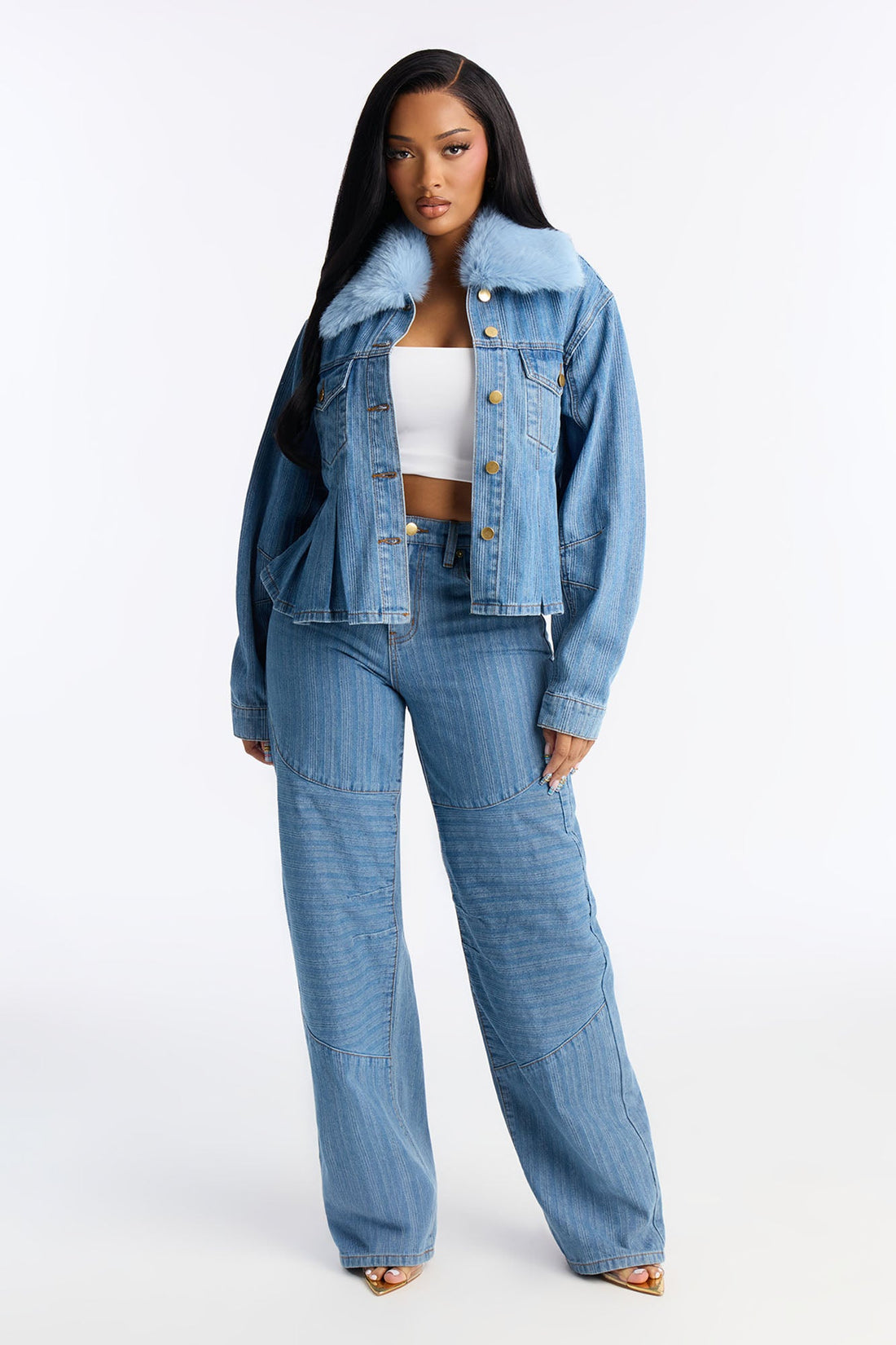 Your Majesty Denim Jacket - Medium Wash