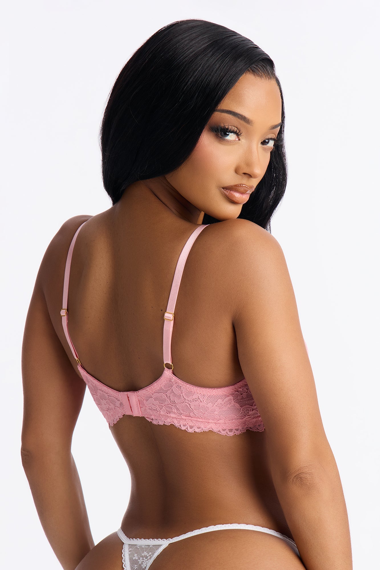 Nova Lace Unlined Bra - Light Pink