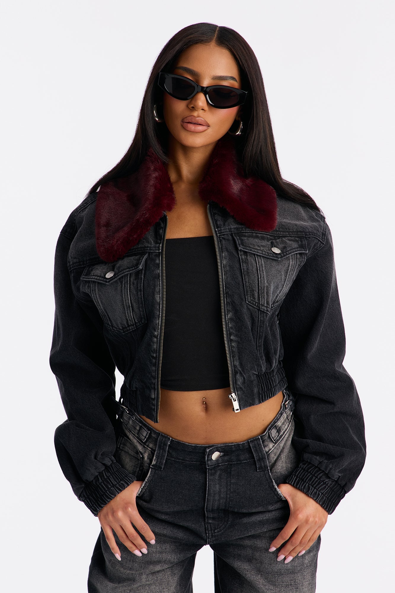 Regent Denim Trucker Jacket - Black