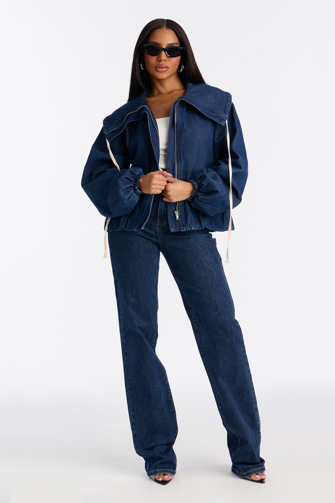 Keep It Stashed Denim Jacket - Dark Wash