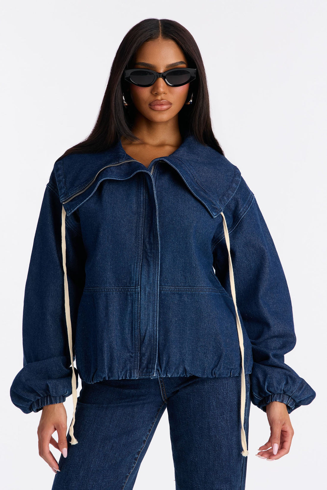 Keep It Stashed Denim Jacket - Dark Wash