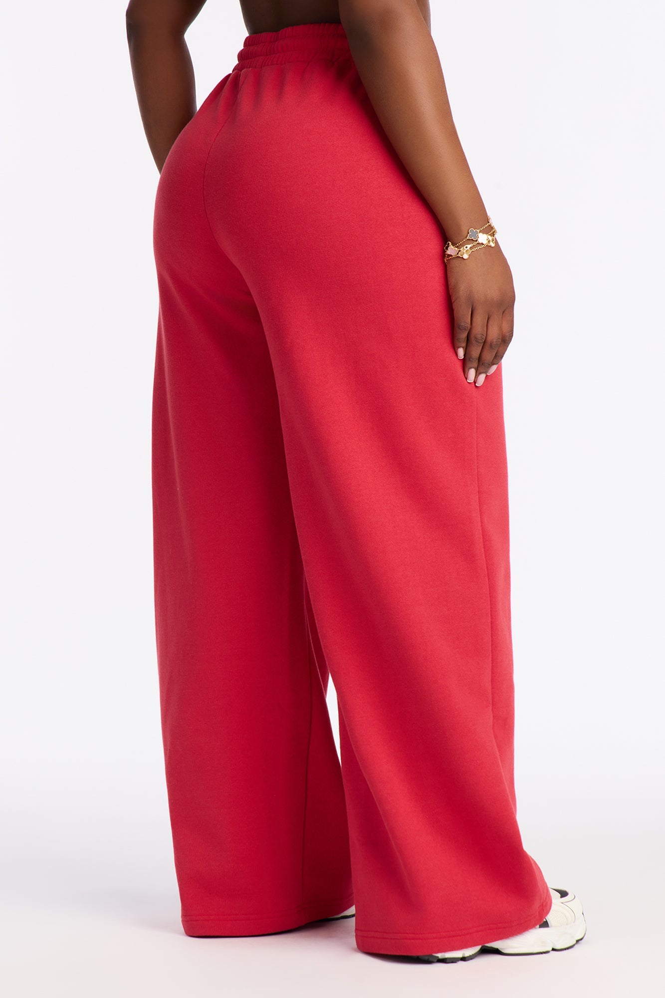 Minnie Mouse Wide Leg Fleece Pant - Red