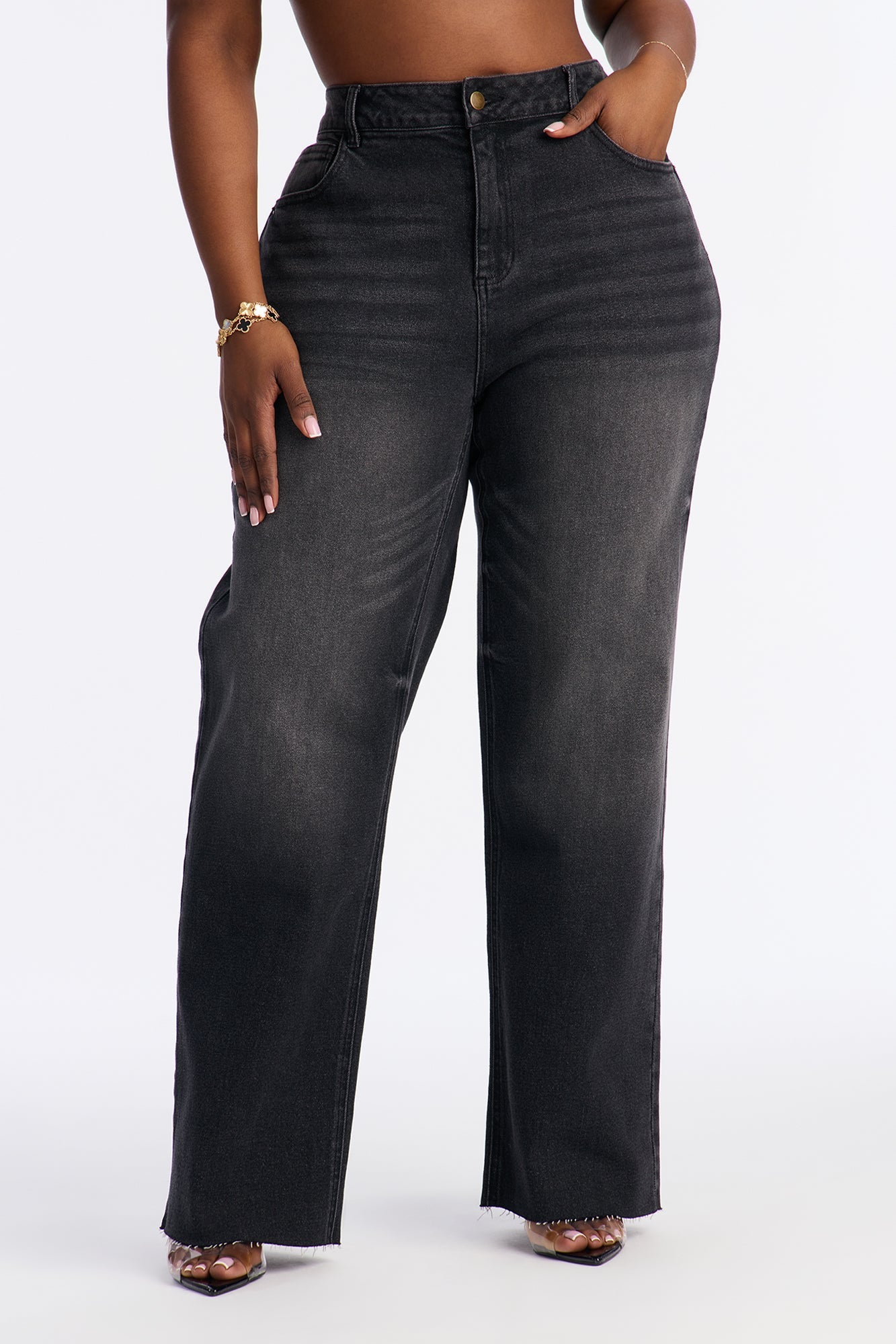 Tough Love Stretch Straight Leg Jean - Black Wash