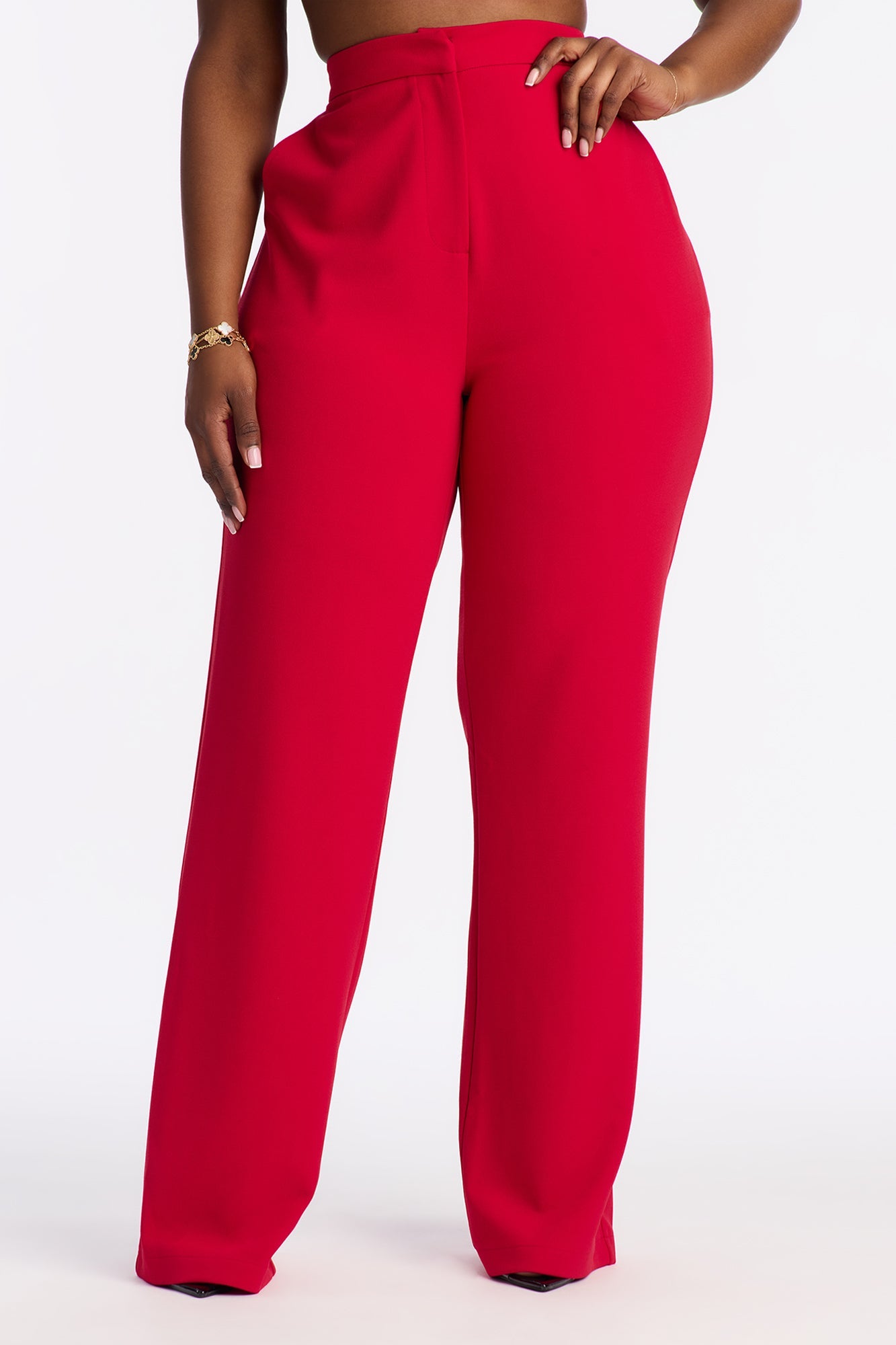 Core Competency Straight Leg Trouser - Red