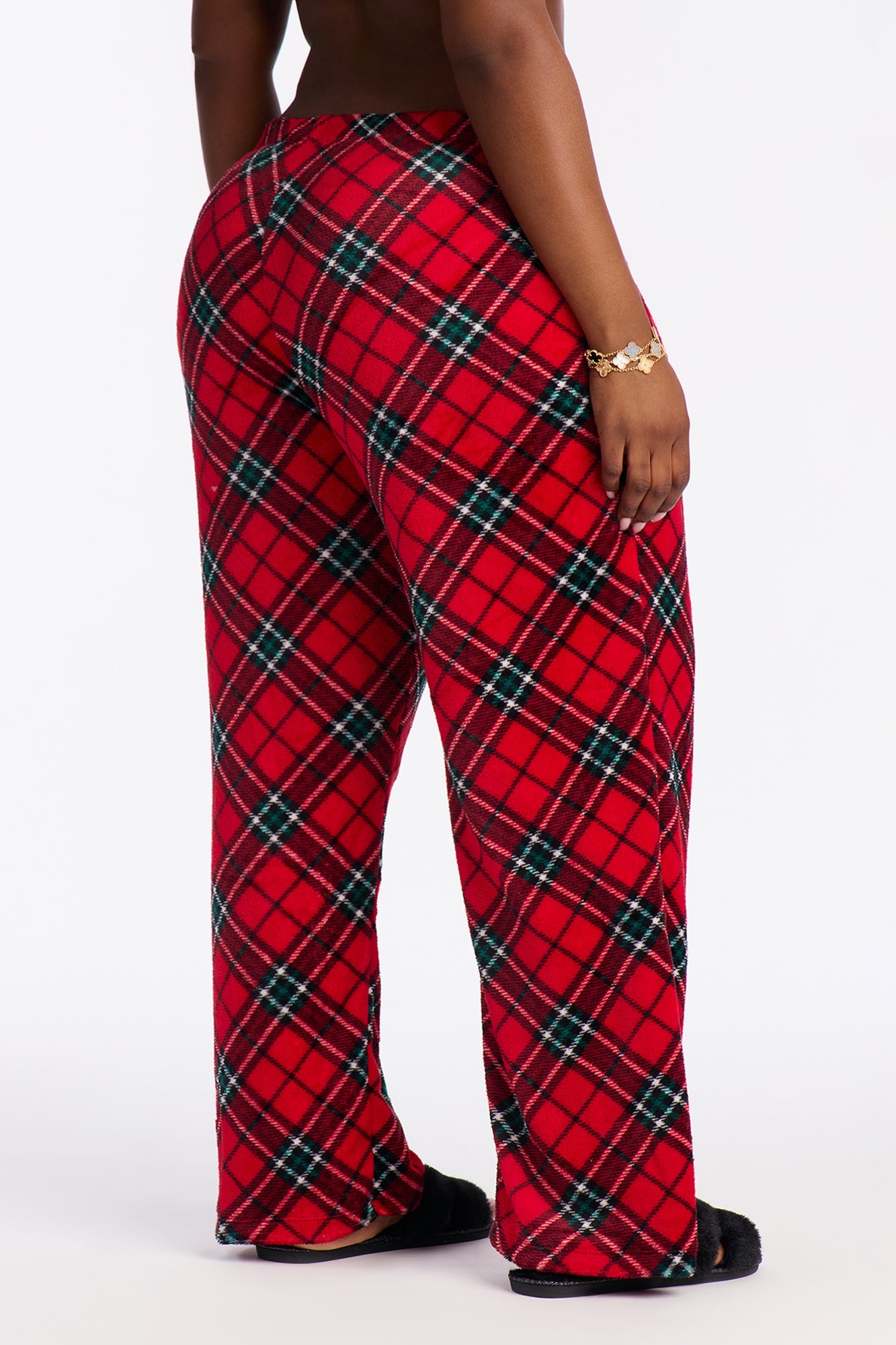 Winter Nights Plush PJ Pants - Red