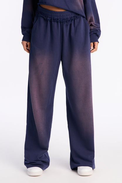 Effortless Fade Washed Pants - Navy