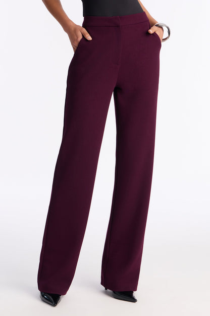 Core Competency Straight Leg Trouser - Plum