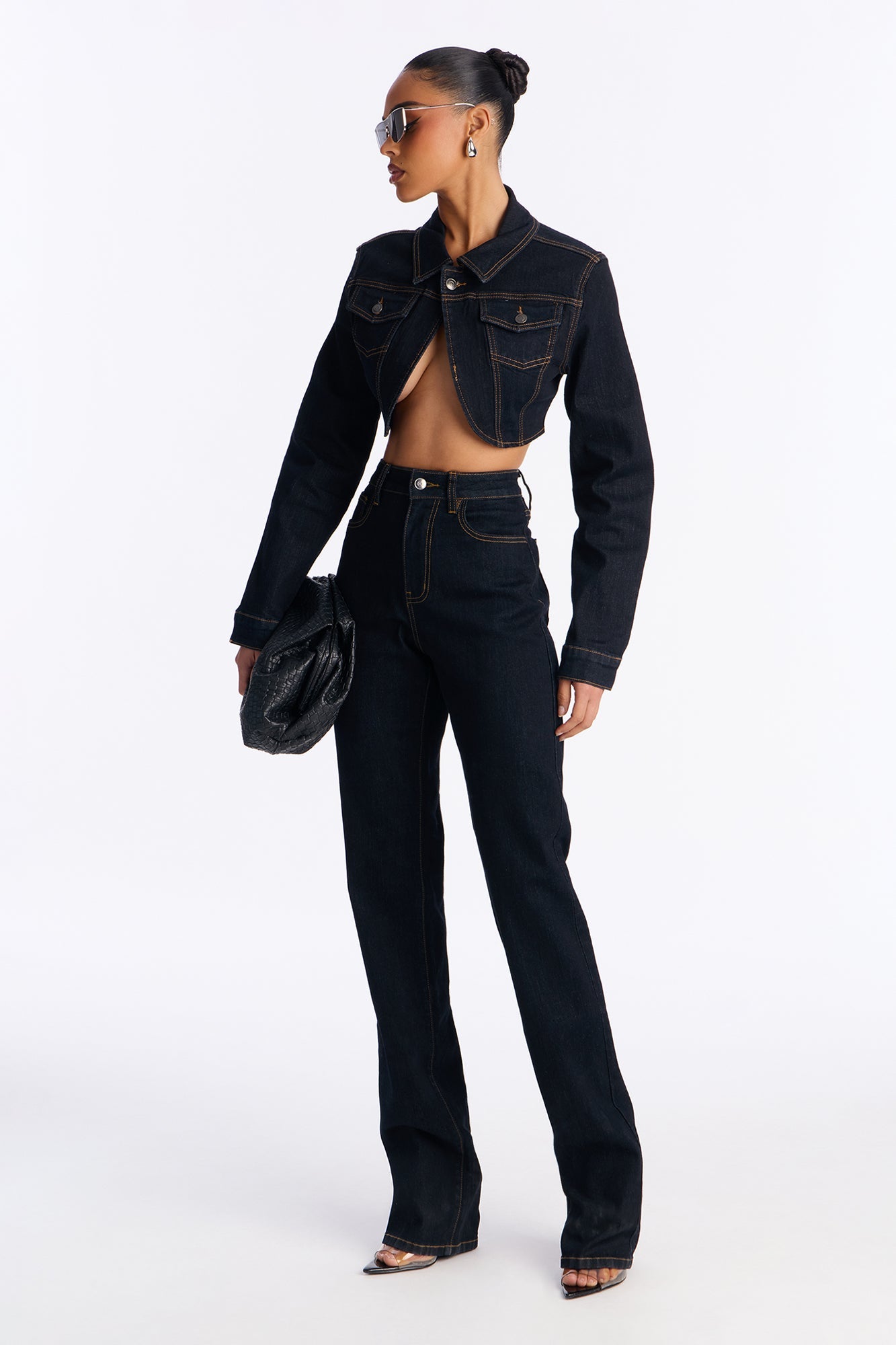 Tall Pinegrove Stretch Straight Leg Jeans - Dark Wash