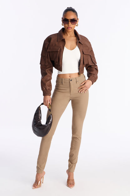 Tall Hyperstretch Skinny Pants - Tan