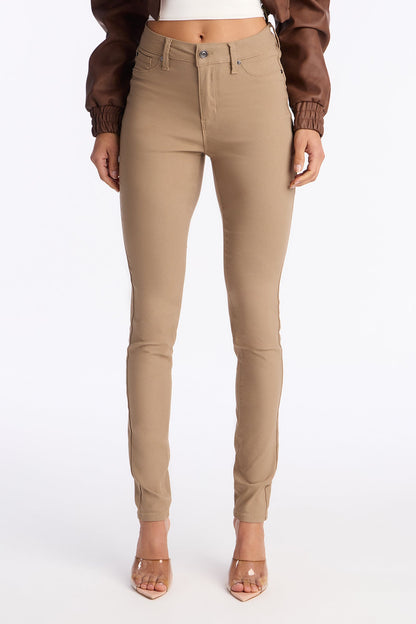 Tall Hyperstretch Skinny Pants - Tan