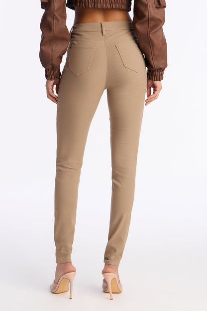 Tall Hyperstretch Skinny Pants - Tan