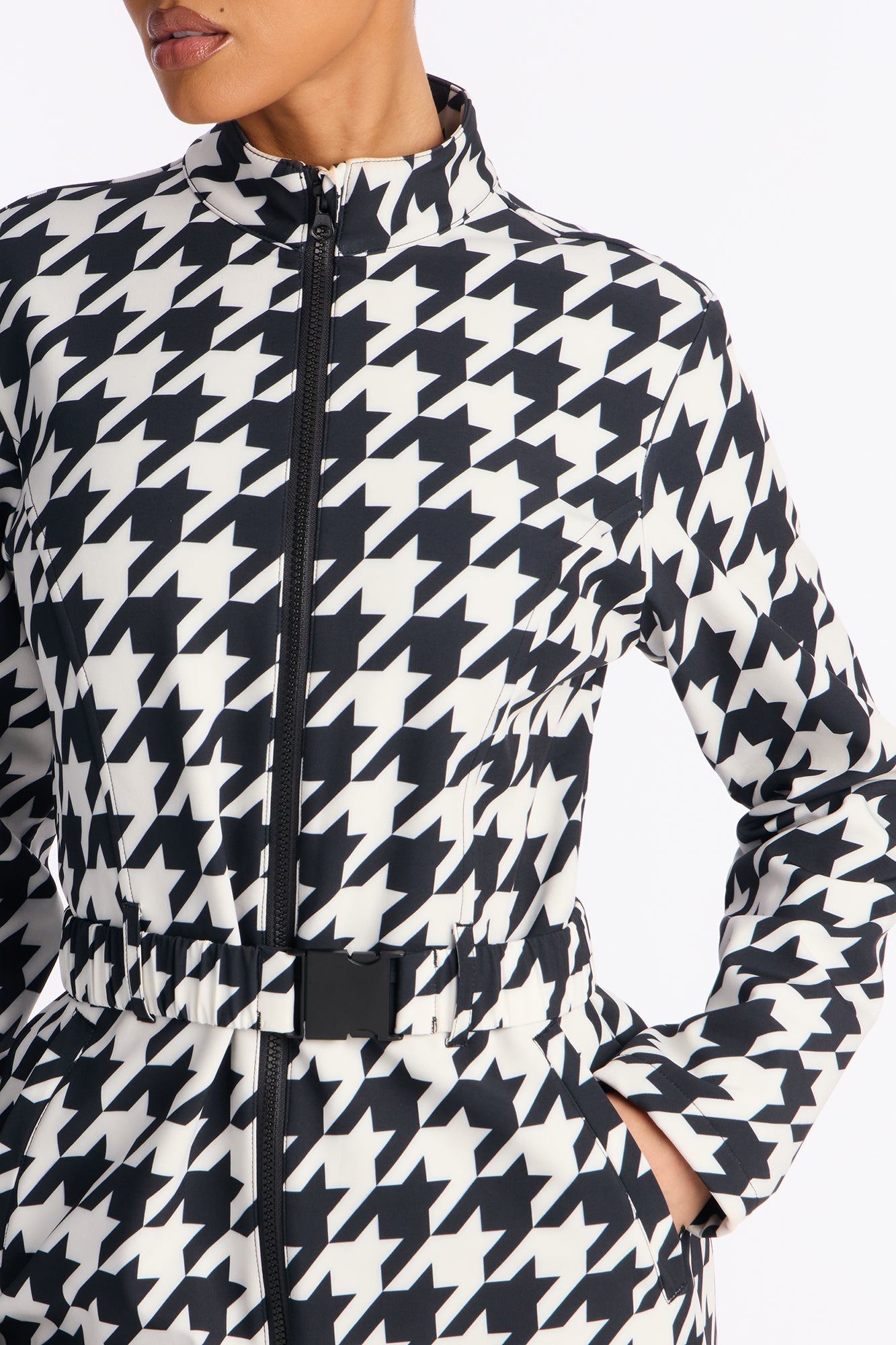 Cross Country Ski Jumpsuit - Black/White