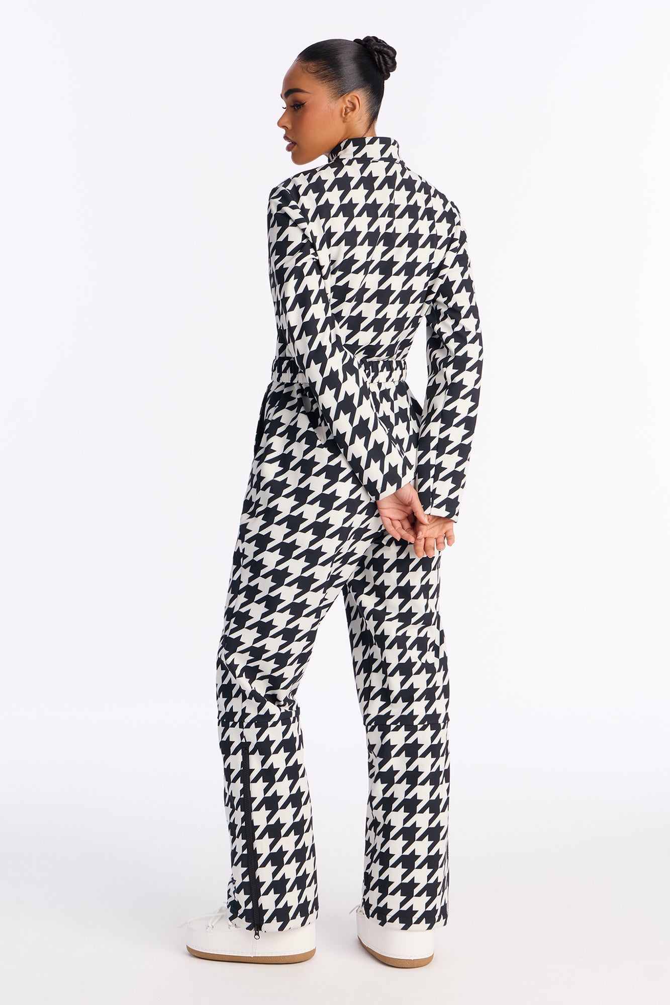 Cross Country Ski Jumpsuit - Black/White