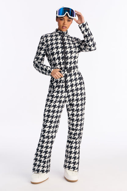 Cross Country Ski Jumpsuit - Black/White