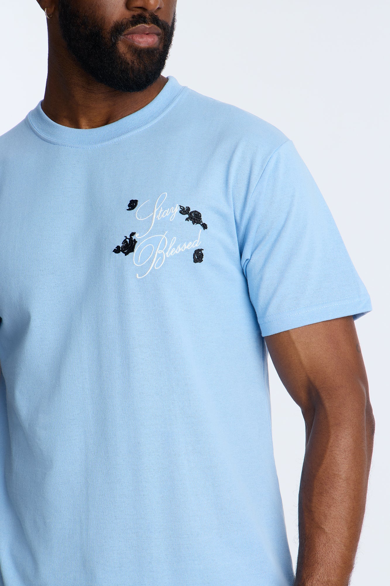 Angelic Blessings Short Sleeve Tee - Light Blue