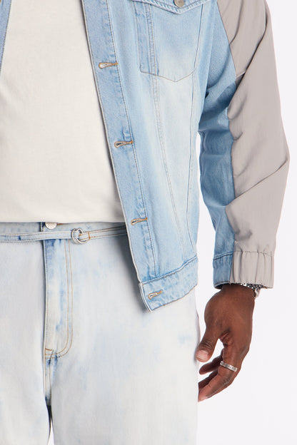 Barrel Bleach Belted Jean - Bleach Blue Wash