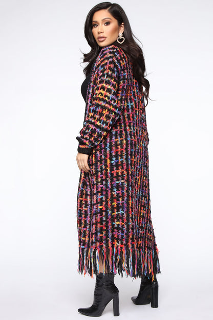 Paint The Skies Cardigan - Black/combo