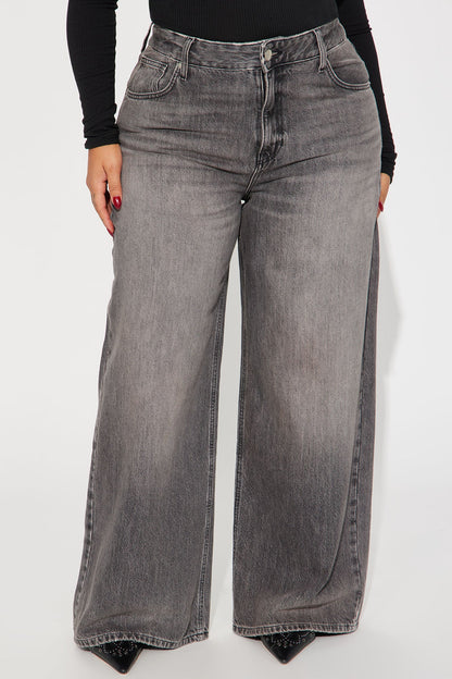 The Big Debut Baggy Jeans - Grey