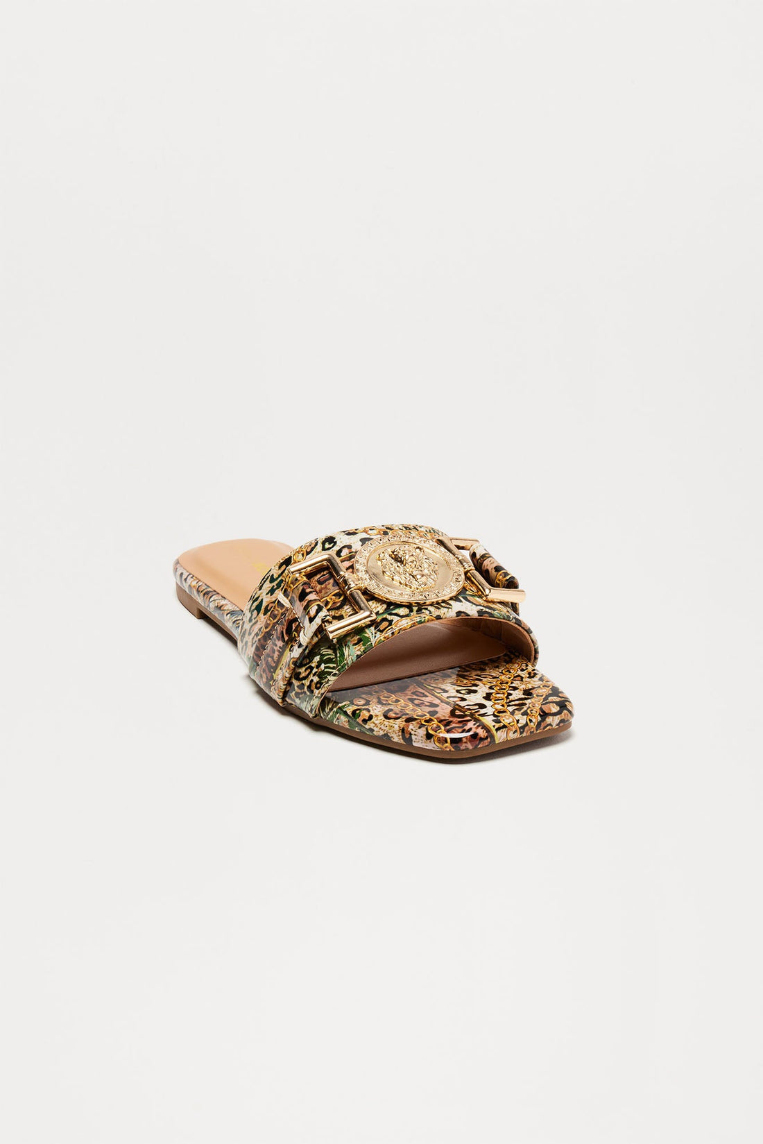 Caleb Hardware Sandals - Leopard