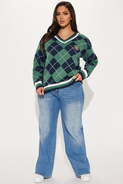 Set Standards Arygle Sweater - Green/combo
