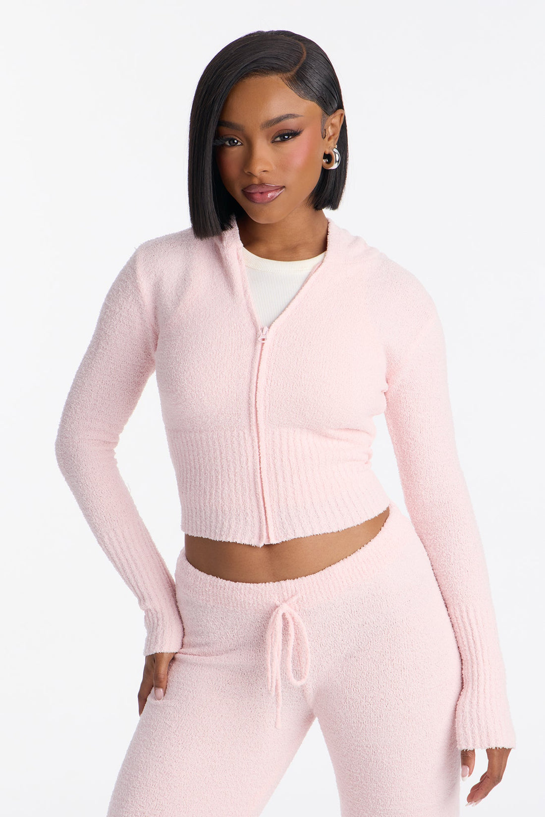Jenna Cozy Pant Set - Pink
