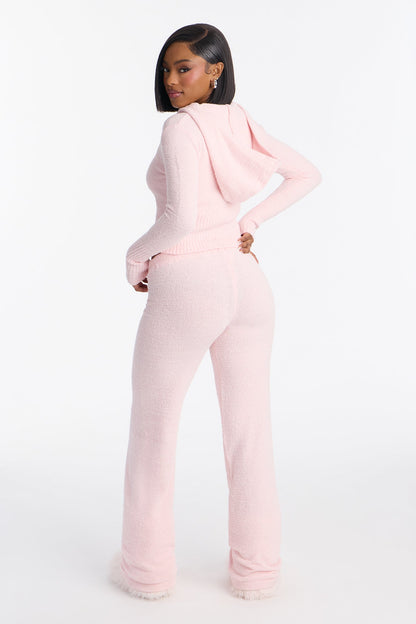 Jenna Cozy Pant Set - Pink