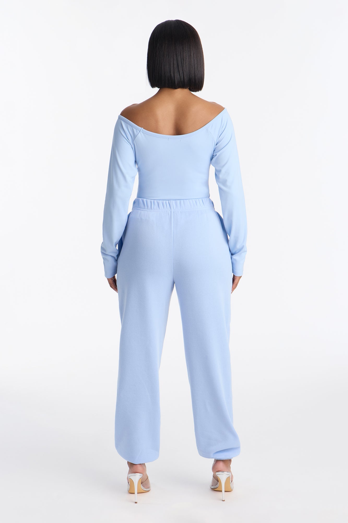 Jasmine Bodysuit Jogger Set - Blue