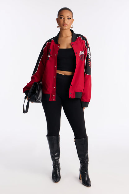 Dodge Raise Hell Bomber Jacket - Red/combo