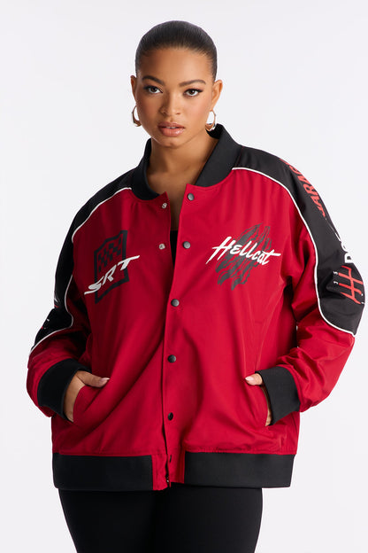Dodge Raise Hell Bomber Jacket - Red/combo
