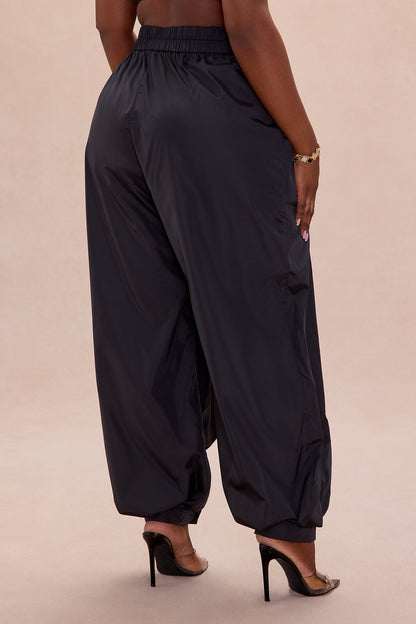 Estelle Taffeta Balloon Pant - Black