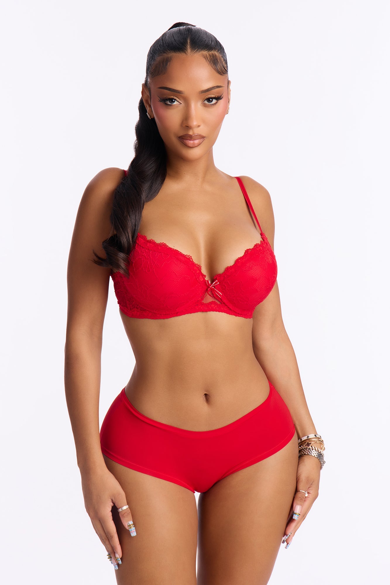Let Me Live Low Hipster Panty - Red