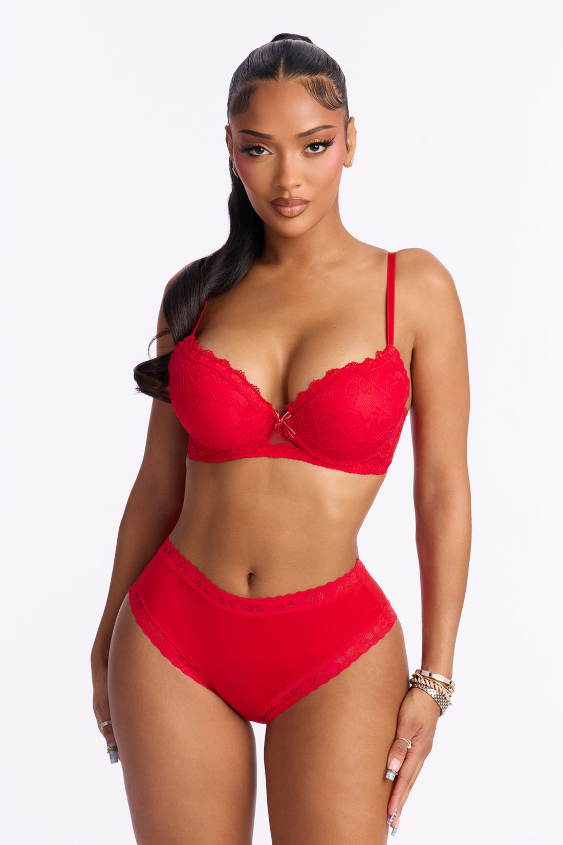 Kimora Microfiber Cheeky Panty - Red