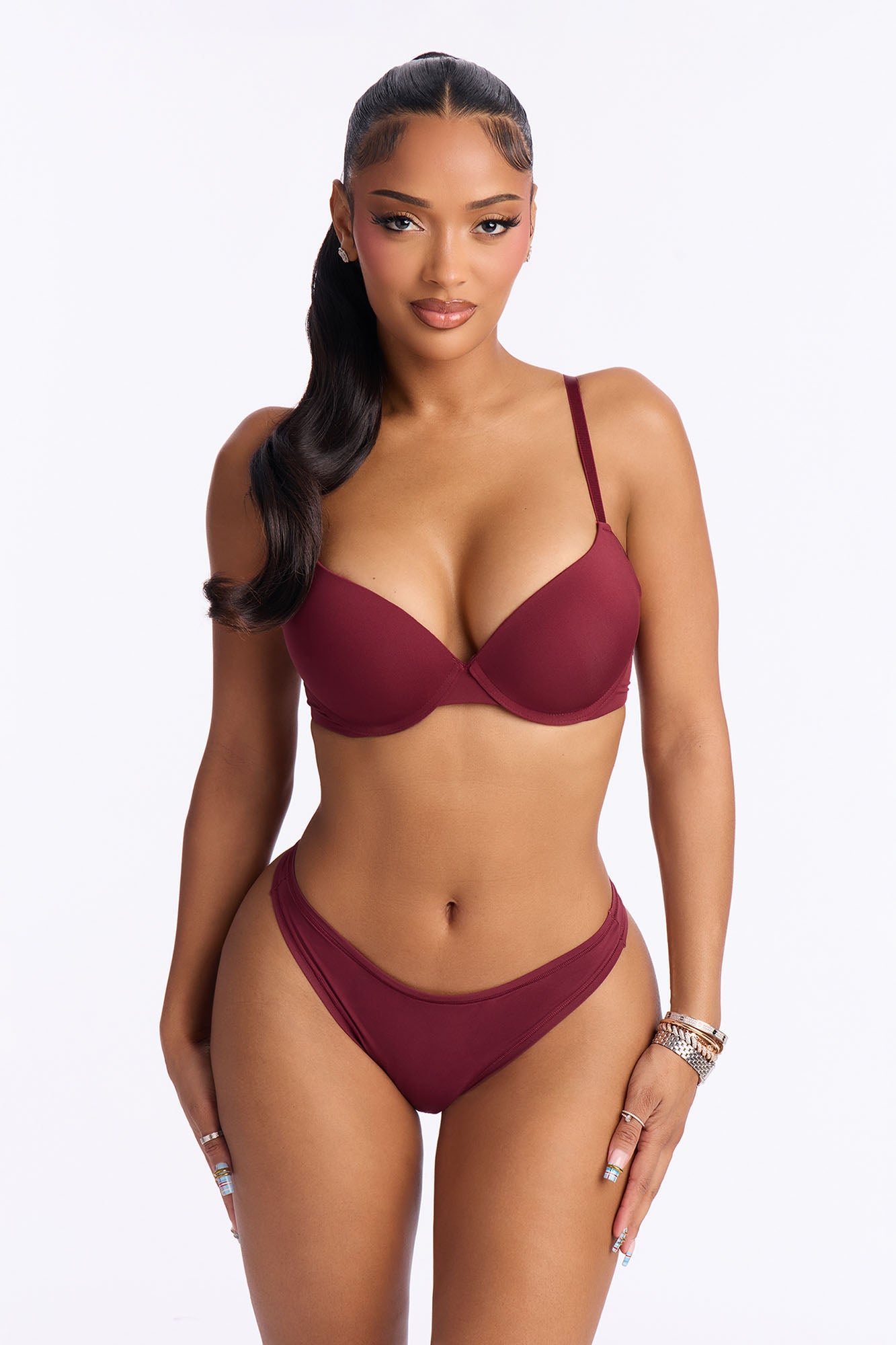 Your Go To Push Up Bra - Wine
