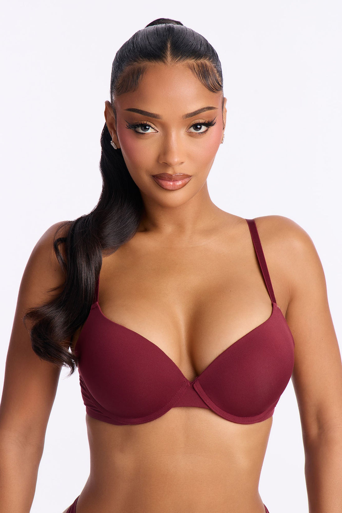 Your Go To Push Up Bra - Wine