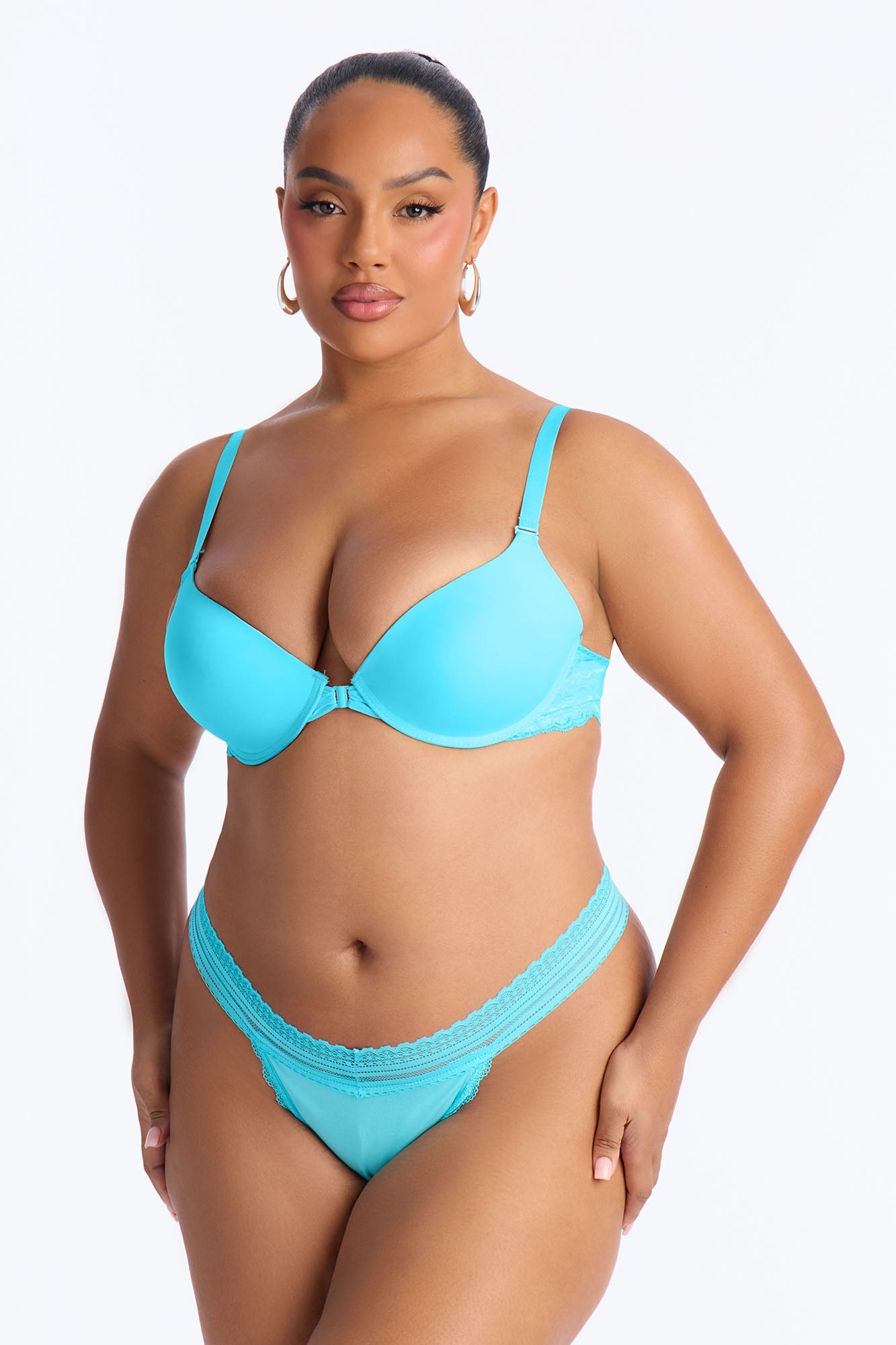 In That Way Cotton Bikini Panty - Turquoise