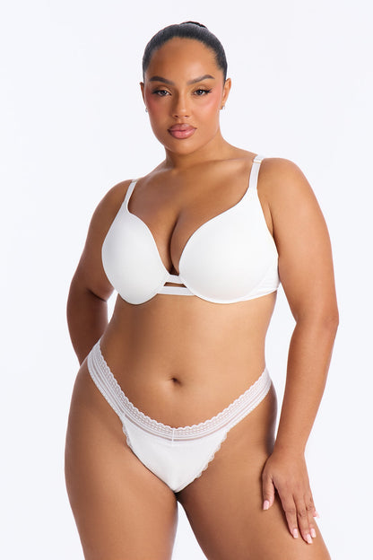 In That Way Cotton Bikini Panty - White