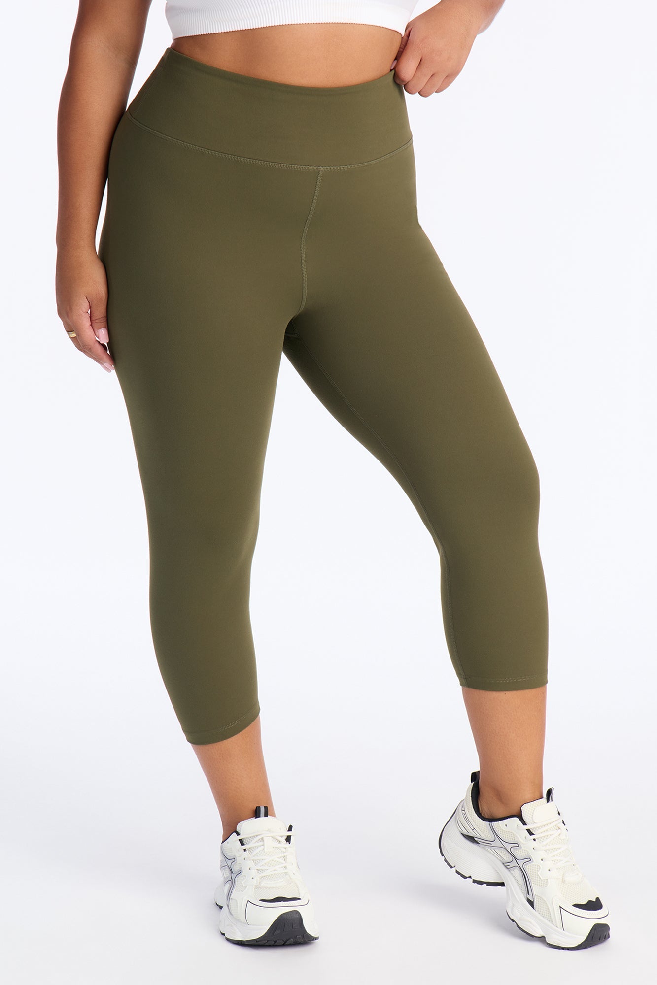 Flexibility Super Soft Capri Active Legging - Olive
